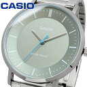 CASIO 腕時計 カシオ 時計 ウォッチ チープカシオ チプカシ クオーツ メンズ グレイッシュグリーン メタルバンド MTP-VT04D-8E 海外モデル [並行輸入品]