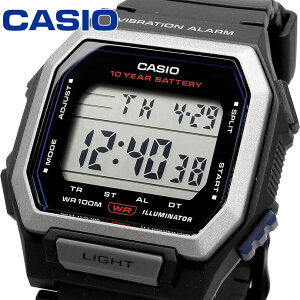 CASIO �r���v �J�V�I ���v �E�H�b�` �`�[�v�J�V�I �`�v�J�V �����Y �o�C�u���[�V�����@�\���� W-738H-1AV �u���b�N �C�O���f�� [���s�A���i]