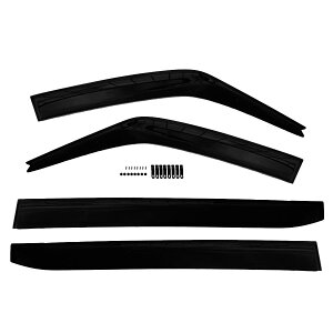 セレナ C28 バイザー ドアバイザー 雨除け 日産 フロント 外装 雨 カスタム 金具付き フロント カスタム おしゃれ 一台分 サイドバイザー ドア サイド ウインドウ スモーク GC28 GFC28 NC28 FNC28 FC28