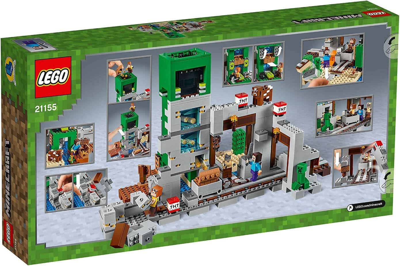 早い者勝ち❕】LEGO 21155 マインクラフト 巨大クリーパー像の鉱山