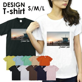 送料無料 tシャツ レディース 半袖 トップス プリントTシャツ tee ロゴTシャツ フォトTシャツ アメカジ サーフ surf カジュアル ティーシャツ S M L 安い ハワイ ハワイアン ビーチ サマー 西海岸 カリフォルニア