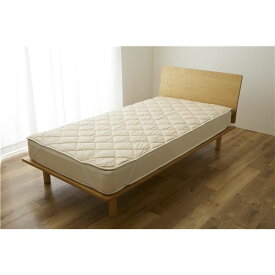 Sleep Niceday フランス産ウォッシャブルウール100%使用した ベッドパッド 日本製・消臭・吸湿 約幅240cm（F240） グレージュ【代引不可】