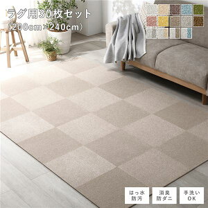 �t�@�u���b�N �t���A�^�C�� ���O�p 30���Z�b�g ��200×240cm (��40×40cm×30��) ���J�x�[�W�� ���� �h�_�j �h�� ���g�[�Ή� �􂦂�y����s�z