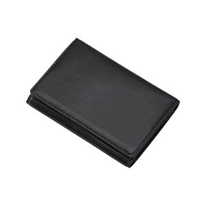(まとめ) レイメイ藤井 メモホルダー付名刺入(合皮製)ブラック GLN1054B 【×2セット】