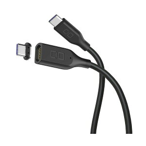 CIO マグネットシリコンケーブル CtoC 100W 2m ブラック CIO-SLMG-CC2-BK 1本