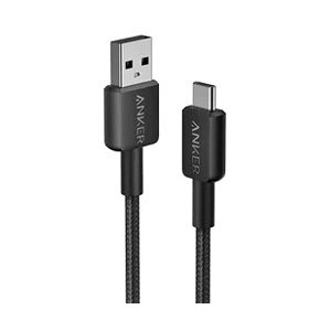 �i�܂Ƃ߁j �A���J�[�W���p�� ANKER 322 USB-C��USB-A �P�[�u���iUSB2.0�Ή��j 0.9m �u���b�N A81H5N11 1�{ �y×5�Z�b�g�z