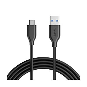 (まとめ) アンカージャパン ANKER PowerLine USB Type-Cケーブル 1.8m ブラック A8166011 1本 【×2セット】