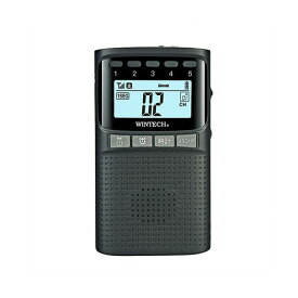 WINTECH 防災機能付きワンセグ／AM／FMポータブルデジタルラジオ EMR-701TV