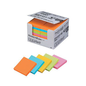 3M Post-it �|�X�g�C�b�g ���S���m�[�g �Ɩ��p�p�b�N 5�F���F 3M-6544SS-NE
