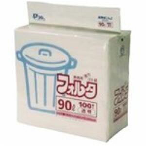 日本サニパック フォルタ・環優包装 F-9C 透明 90L 100枚