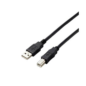 �G���R�� USB2.0 A-B�P�[�u��5.0m RoHS�w�ߏ����i10�����j U2C-AB50BK/ID 1�{