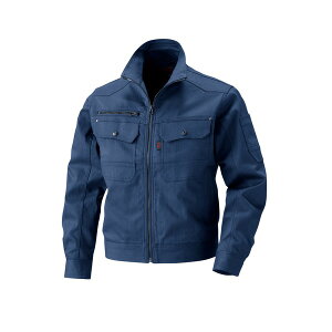 【村上被服製】 ブルゾン/作業着 【ネイビー M】 スーパーストレッチ素材使用 綿 ポリエステル 5400series 5403