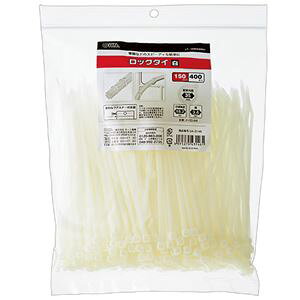 (�܂Ƃ�) �I�[���d�@ ���b�N�^�C 150mm �� LT-150W400WH 1��(400�{) �y×4�Z�b�g�z