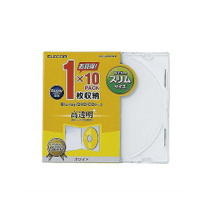 (܂Ƃ)GR Blu-ray/DVD/CDP[X(X/PS/1[) CCD-JSCS10WHy×10Zbgz