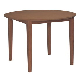 【単品】 円形 ダイニングテーブル 【ブラウン】 100×100cm 木製【代引不可】