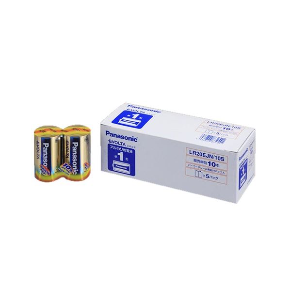 商い （まとめ） パナソニック アルカリ乾電池 EVOLTA 10S 単1形 LR20EJN 1パック（10本） 乾電池