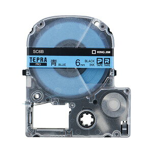 (�܂Ƃ�) �L���O�W�� �e�v�� PRO �e�[�v�J�[�g���b�W �p�X�e�� 6mm �^������ SC6B 1�� �y×10�Z�b�g�z