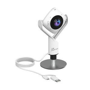j5 Create 360°USB�~�[�e�B���O Web�J���� �z���C�g JVCU360 1��