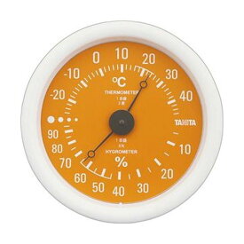 （まとめ）タニタ アナログ温湿度計 オレンジTT-515-OR 1個【×10セット】