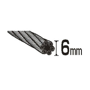 (�܂Ƃ�) TRUSCO W�X�����O A�^�C�v 6mm×3.0m GR-6S3 1�{ �y×5�Z�b�g�z