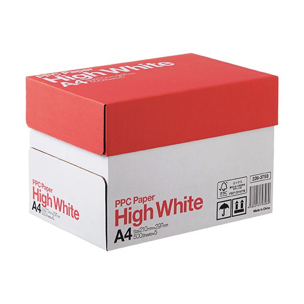 (まとめ) PPC PAPER High WhiteA4 1箱(2500枚:500枚×5冊) 【×5セット】のサムネイル