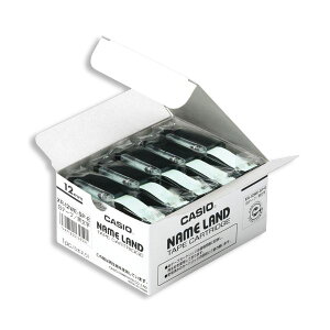 (�܂Ƃ߁j�J�V�I CASIO �l�[�������h NAME LAND �X�^���_�[�h�e�[�v 12mm×8m ��/������ XR-12YW-5P-E 1�p�b�N(5��)�y×3�Z�b�g�z