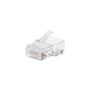 �G���R�� RJ45�R�l�N�^/CAT6�ECAT6A�Ή�/�P���E�������Ή�/100���� LD-6RJ45T100