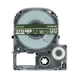 �i�܂Ƃ߁j�L���O�W�� �e�v�� PRO�e�[�v�J�[�g���b�W �}�b�g���x�� 18mm �J�[�L/������ SB18GS 1�y×3�Z�b�g�z
