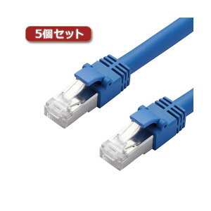 �y5�Z�b�g�z �G���R�� LAN�P�[�u��/CAT7/2m/�u���[ LD-TWS/BU2X5