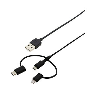 y5Zbgzwantobe Type-CLightningϊt 3WayP[u 1.0m ubN WCLM3WC100BKX5