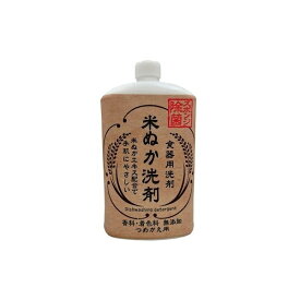 (まとめ) ロケット石鹸 米ぬか食器用洗剤 詰替用 800ml 【×3セット】