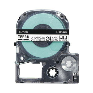 (�܂Ƃ�) �L���O�W�� �e�v�� PRO �e�[�v�J�[�g���b�W �C���f�b�N�X���x�� 24mm ���^������ SSY24K 1�� �y×10�Z�b�g�z