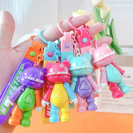 キーホルダー くま 韓国雑貨 かわいい ベア キーチェーン クリスタル 携帯ストラップ キーリング 飾り 雑貨 小物 フィギュア プレゼント 景品 キャラクター 学生 おしゃれ 誕生日 かばん カギ人気 動物 韓流雑貨 ポッポ バッグチャーム