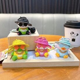 キーホルダー 動物 韓国雑貨 かわいい ベア キーチェーン サングラス 携帯ストラップ キーリング 飾り雑貨 小物 フィギュア プレゼント 景品 キャラクター 学生 おしゃれ 誕生日 かばん カギ 人気 アニマル 韓流雑貨 ポッポ バッグチャーム