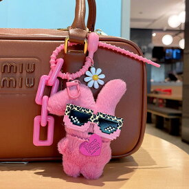 キーホルダー うさぎ 韓国雑貨 かわいい ベア ぬいぐるみ サングラス キーチェーン 携帯ストラップ キーリング 飾り 雑貨 小物 フィギュア プレゼント 景品 キャラクター 学生 おしゃれ 誕生日 かばん カギ人気 動物 韓流雑貨 ポッポ バッグチャーム