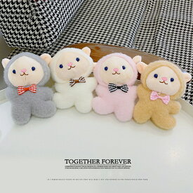 キーホルダー ぬいぐるみ ひつじ 韓国雑貨 かわいい ふかふか キーチェーン 萌えグッズ もこもこ 携帯ストラップ キーリング 飾り 雑貨 小物 プレゼント景品 キャラクター 学生 おしゃれ 誕生日 かばん カギ 目印 人気 装身具