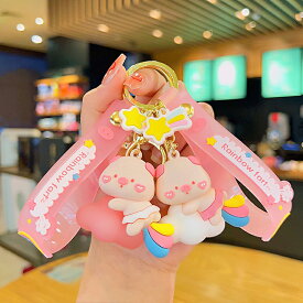 キーホルダー 天使 ぶた エンゼルピッグ 韓国雑貨 かわいい キーチェーン 携帯ストラップ キーリング 飾り 雑貨 小物 フィギュア プレゼント景品 キャラクター 学生 おしゃれ 誕生日 かばん カギ 人気 装身具 韓流雑貨 ポッポ 大阪 鶴橋 コリアンタウン