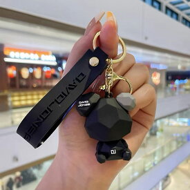くま キーホルダー ベアー キーリング 立体 キャラクター モノトーン かわいい プレゼント 韓国風キーホルダー レディース メンズ キッズ バッグチャーム おしゃれ カップル おそろいグッズ 男女兼用 推し活 グッズ ストラップ付 ギフト テディベア 韓流雑貨 コリアンタウン