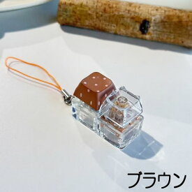 キーボードキーホルダー クリッカー 2連 ドット柄 キーキャップ ストラップ バッグチャーム クリア 携帯ストラップ ガーリー 韓国雑貨 フィジェットトイ カチカチ メカニカル ボタン ASMR ストレス解消 人気 キーリング おもちゃ スマホチャーム かわいい 遊べる 癒しグッズ