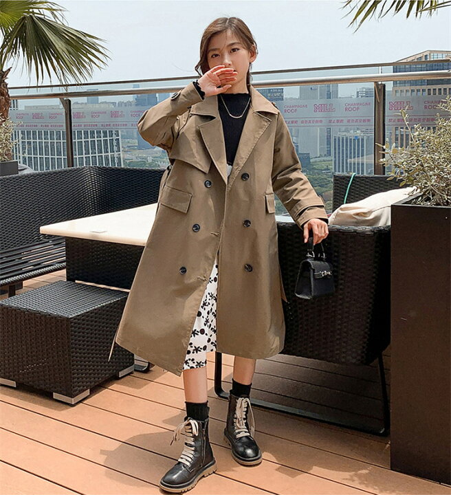 楽天市場】トレンチコート ピアノ発表会 女の子韓国 子供服 成人式 