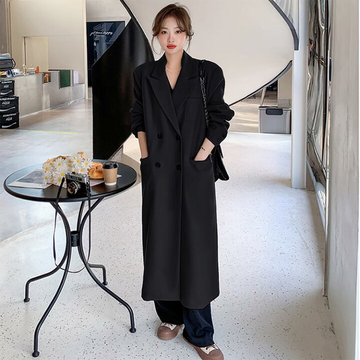 楽天市場】トレンチコート レディース 春 ロング トレンチコート 韓国 