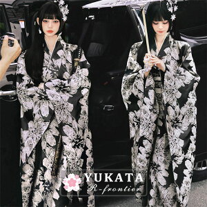 浴衣 黒 浴衣 可愛い 高校生 浴衣 中学生 個性派 ゆったりサイズ 浴衣 セット レディース ゆかた 女性 ジュニア 黒 花柄 浴衣 大人 大きいサイズ 160センチ 花火大会 可愛い お花見 浴衣 地雷