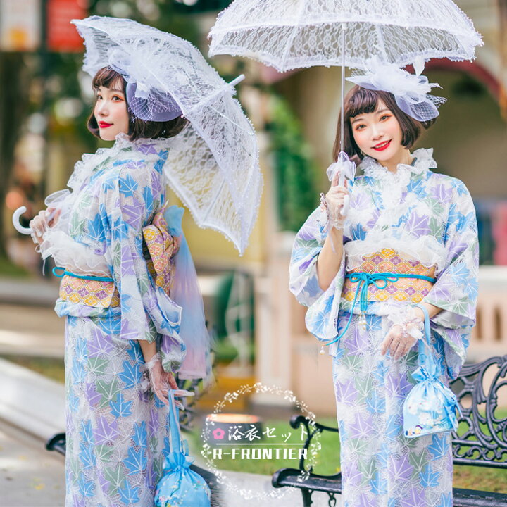 楽天市場】レース 浴衣 高校生 可愛い 夏 女性 中学生 浴衣 レース 白 