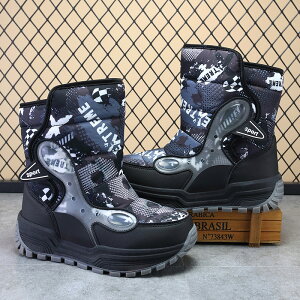 防寒ブーツ スパイク 付き 滑らない スノーブーツ キッズ 北海道 雪遊び あったかブーツ 女の子 男の子 子供用 冬用ブーツ 裏起毛 モコモコ 防寒 裏ボア 通学 撥水 防滑 防水 おしゃれ 冬靴