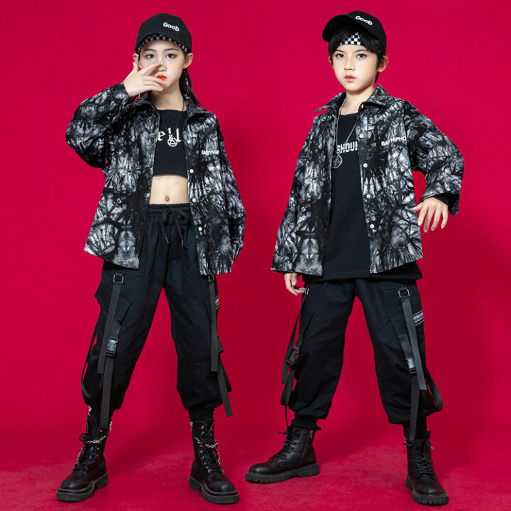 楽天市場】花柄シャツ キッズ ダンス衣装 セットアップ 女の子 男の子 