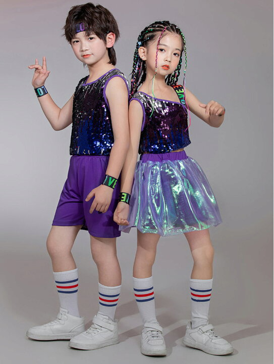 楽天市場】3色！キッズ チアダンス衣装 きらきら ジュニア 
