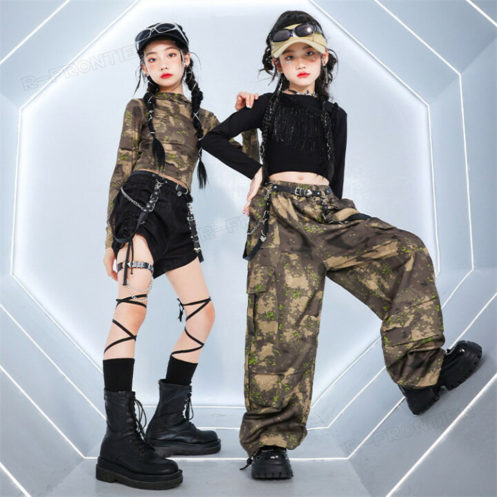 楽天市場】キッズ へそ出し トップス ダンス衣装 女の子 セットアップ 