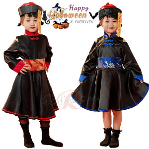 ハロウィン コスプレ ゾンビ 仮装 女の子 ワンピース 帽子 セット キョンシー 中華風 僵尸 可愛い バンパイア ゾンビ 悪魔 子供 女の子 魔女 大人 変装 魔女 吸血鬼 チャイナ服 チャイナ ドレ