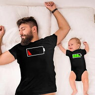 リンクコーデ 親子 セット 夏 親子 ペアtシャツ 電池 tシャツ 親子 ペアルック 父の日 赤ちゃん ロンパー…