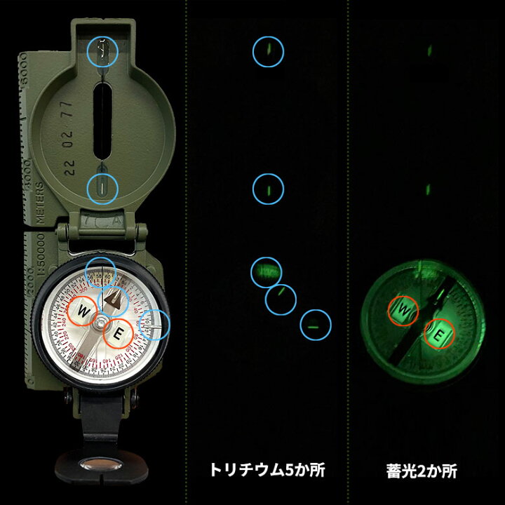 楽天市場】CAMMENGA レンザティックコンパス トリチウムトリチウム 